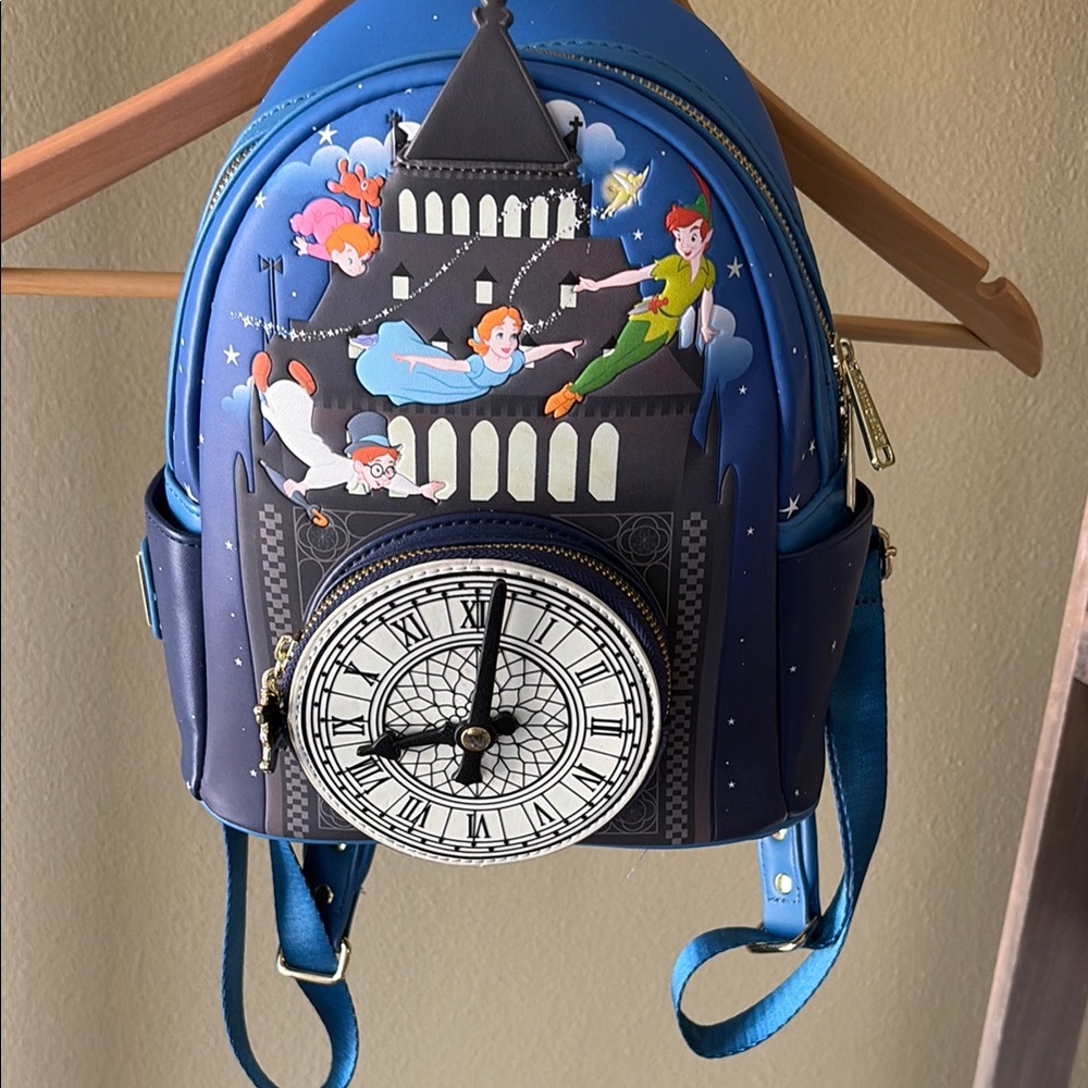 Blue Peter Pan Mini Loungefly Backpack - image 1